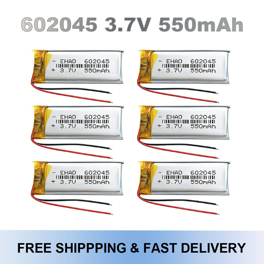 Smartwatch Headset - 602045 3.7V 550mAh Lipo Batterij Oplaadbaar