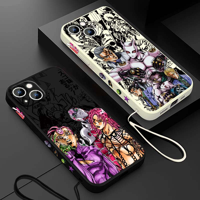 Apple Iphone 16 - Anime JOJO Schurk Diavolo Dio Telefoonhoesje