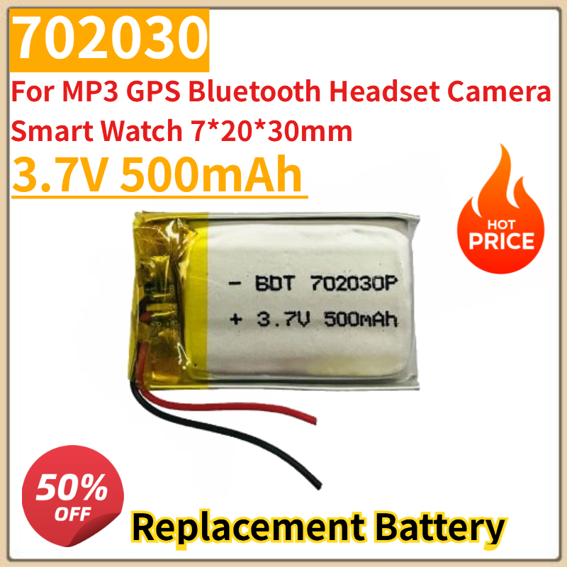 Smartwatch Headset - Nieuwe 3.7 V 500 mAh 702030