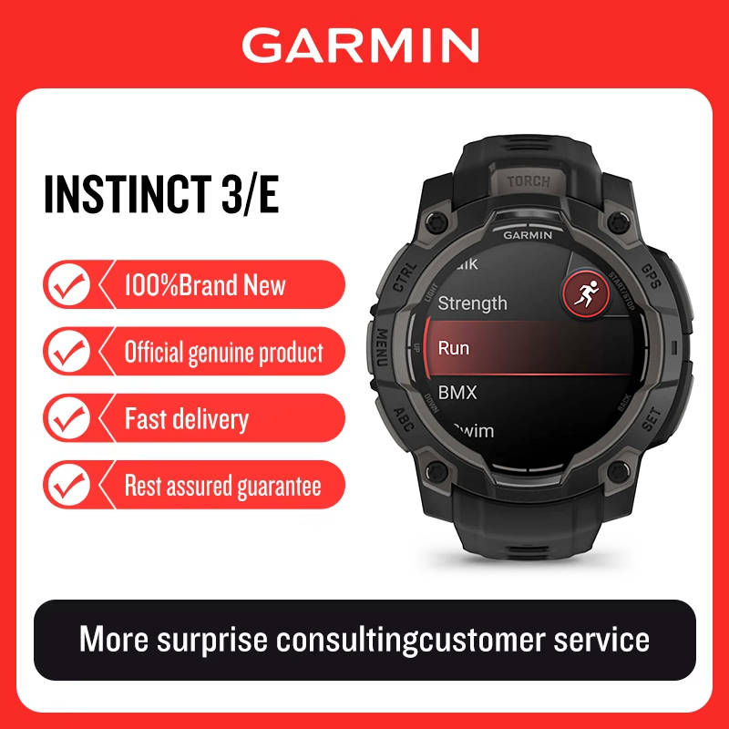 Smartwatch X18 - Garmin Instinct3/E sporthorloge op zonne-energie, hartslag,