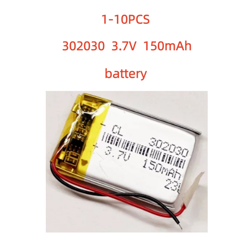 Smartwatch Headset - 1-10PCS3.7V 150mAh Lipo Lithium Polymeer Oplaadbare