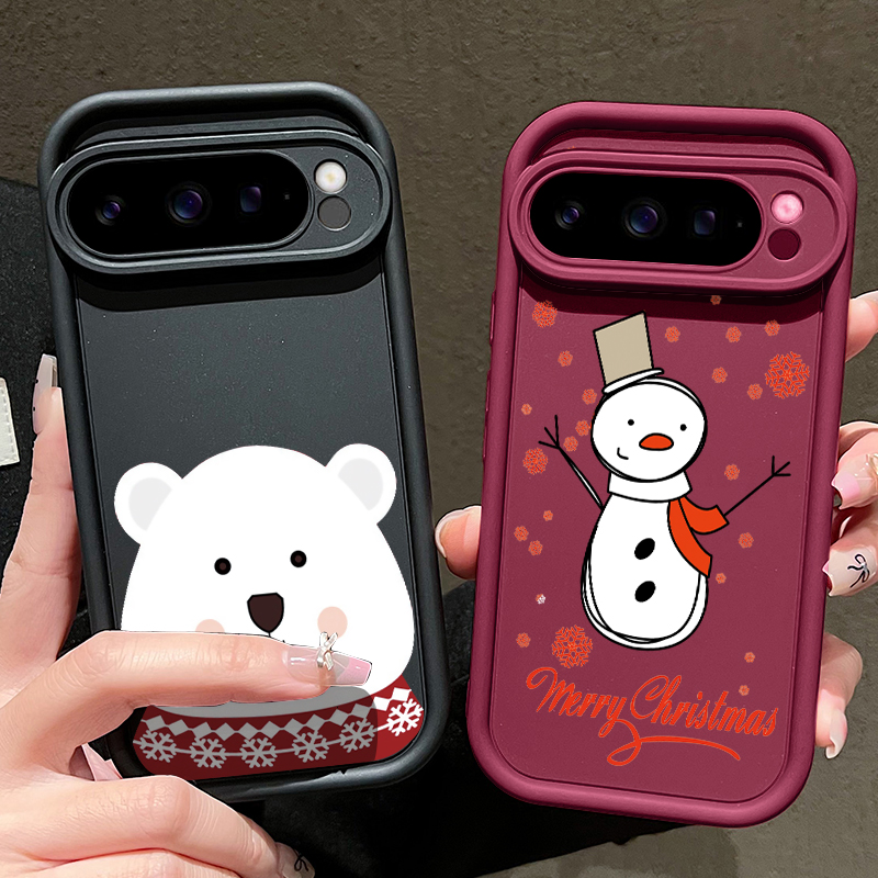 Google Pixel 9 Pro - Kerstcadeau: telefoonhoesje van TPU met patroon