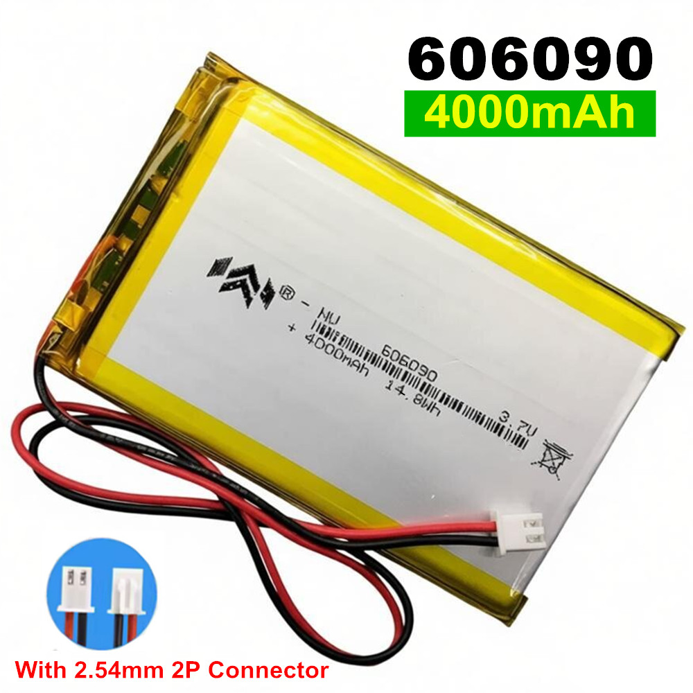 4000mAh 3.7V 606090 Met 2.54mm - Smartwatch Headset recensie en prijs