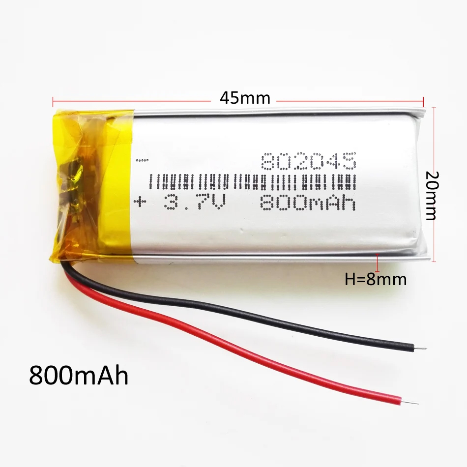 5 stks 3.7 V 800 mAh 802045 Op - Smartwatch Headset recensie en prijs