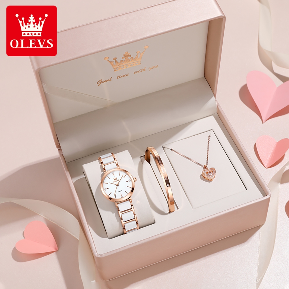 OLEVS Dameshorloge 5877 Luxe E - Accessories With Watch recensie en prijs