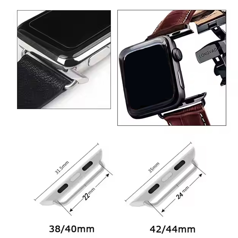 2 stuks roestvrijstalen connec - Apple Smartwatch Accessories recensie en prijs