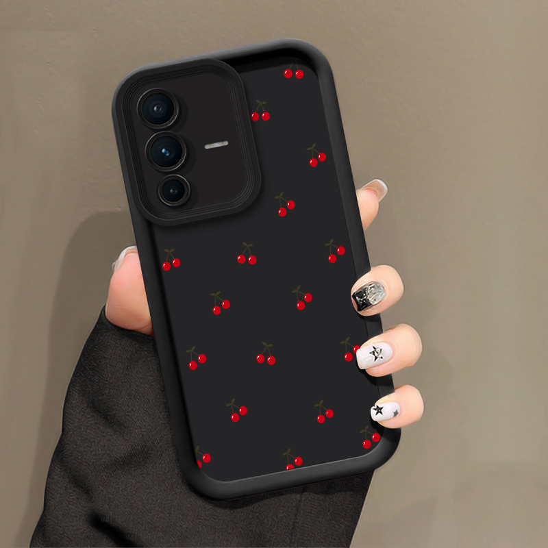 Telefoonhoesje met kersenpatro - Vivo V40 recensie en prijs