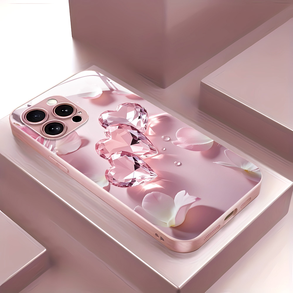 Roze Vlinder Gehard Glas Case  - Screen Protector Film recensie en prijs